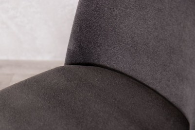 calais dining chair dark grey close up